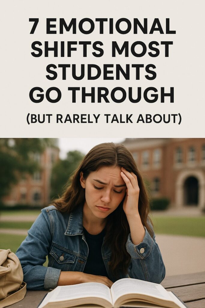 A student looking emotionally stressed